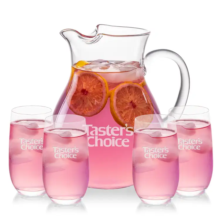 Montclair 60 oz Pitcher and 4 Gibson Highball Glasses Set