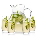 Montclair 60 oz Pitcher and 4 Sturgis Highball Glasses Set