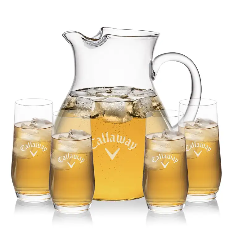 Montclair 60 oz Pitcher and 4 Tucson Highball Glasses Set