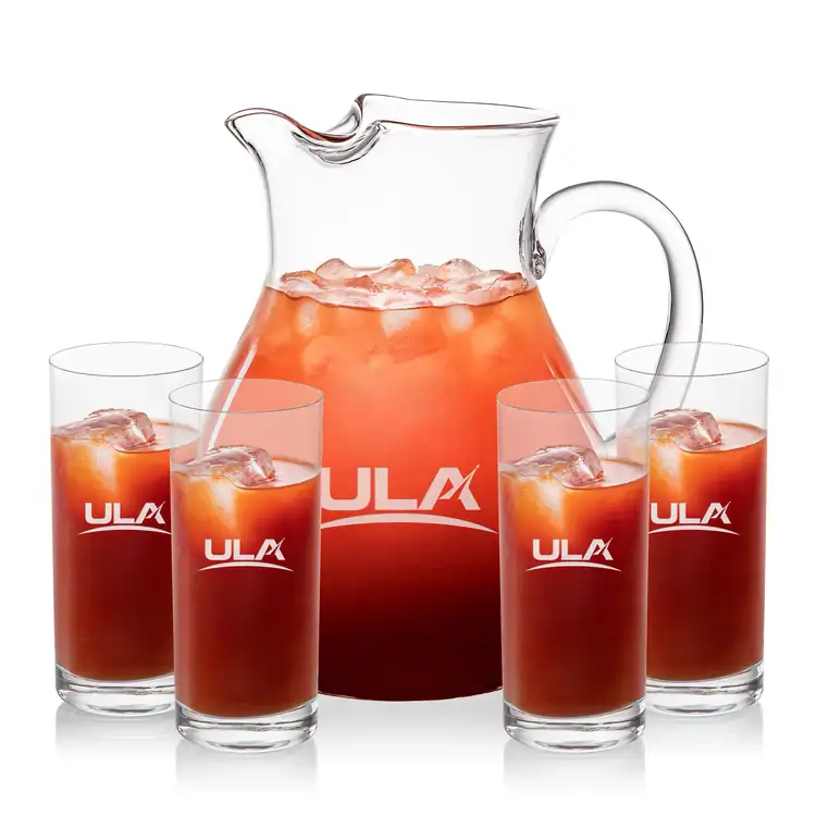 Montclair 60 oz Pitcher and 4 Waldorf Highball Glasses Set