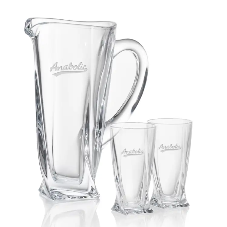 Oasis 36 oz Pitcher and 2 Oasis Highball Glasses Set