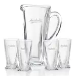 Oasis 36 oz Pitcher and 4 Oasis Highball Glasses Set