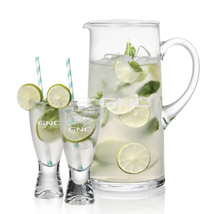 Rexdale 48 oz Pitcher and 2 Bastien Cocktail Glasses Set