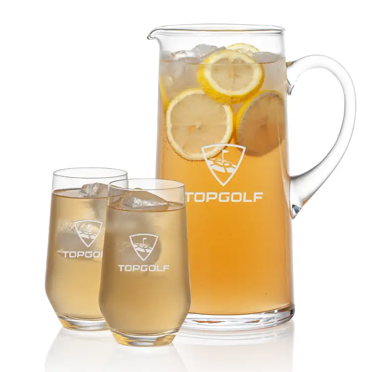 Rexdale 48 oz Pitcher and 2 Bexley Highball Glasses Set