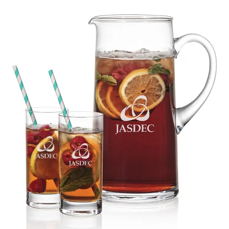 Rexdale 48 oz Pitcher and 2 Dresden Highball Glasses Set