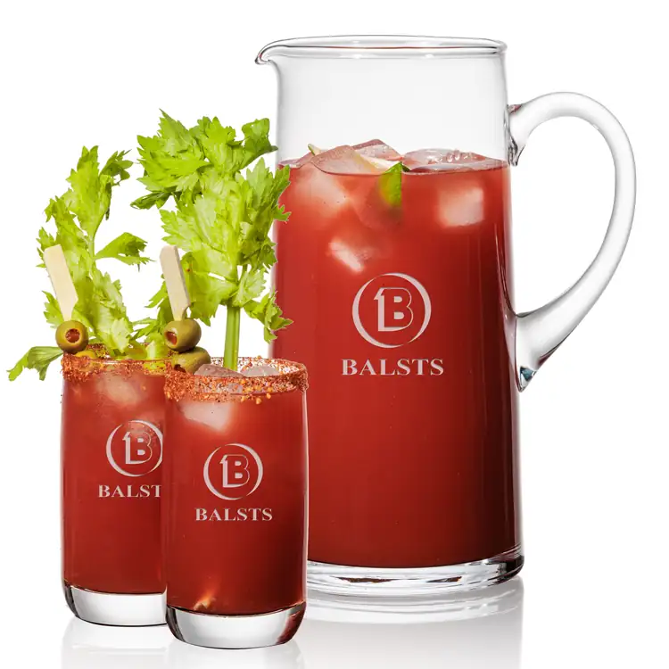 Rexdale 48 oz Pitcher and 2 Sandown Highball Glasses Set