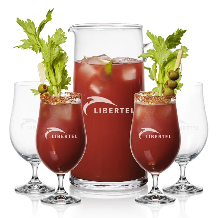 Rexdale 48 oz Pitcher and 4 Rochdale Cocktail Glasses Set