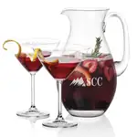 St Tropez 64 oz Pitcher and 2 Coleford Cocktail Glasses Set