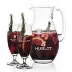 St Tropez 64 oz Pitcher and 2 Pinehurst Cocktail Glasses Set