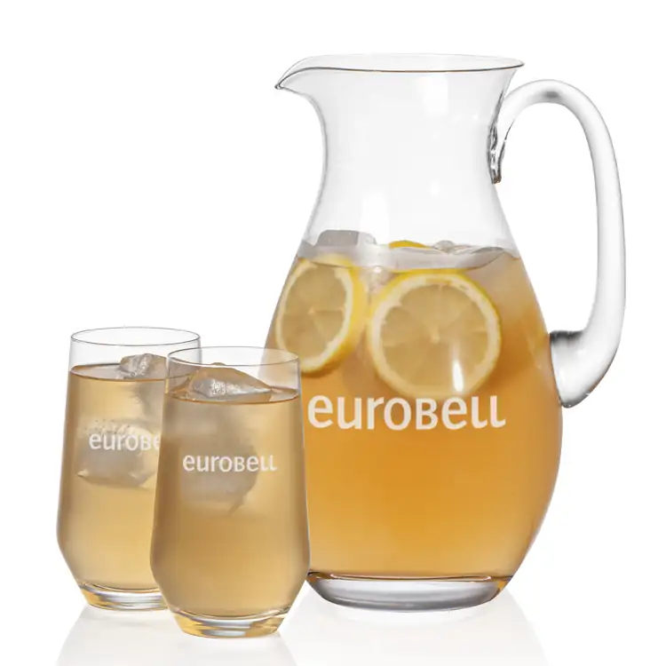 St Tropez 64 oz Pitcher and 2 Bexley Highball Glasses Set
