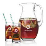 Ensemble pichet St Tropez 64 oz et 2 verres hauts Dresden