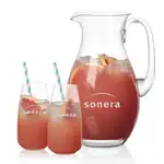 Ensemble pichet St Tropez 64 oz et 2 verres hauts Hogarth