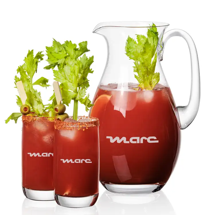 St Tropez 64 oz Pitcher and 2 Sandown Highball Glasses Set