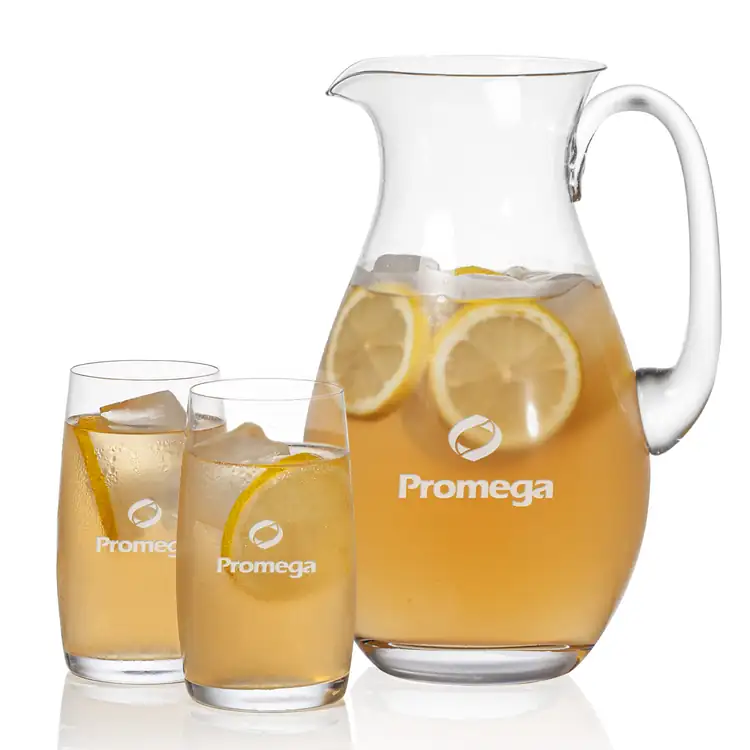 St Tropez 64 oz Pitcher and 2 Valemount Highball Glasses Set