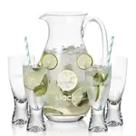 Ensemble pichet St Tropez 64 oz et 4 verres à cocktail Bastien