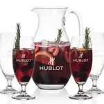 St Tropez 64 oz Pitcher and 4 Pinehurst Cocktail Glasses Set