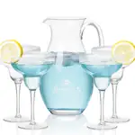 Ensemble pichet St Tropez 64 oz et 4 verres à cocktail St Tropez