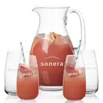 Ensemble pichet St Tropez 64 oz et 4 verres hauts Hogarth
