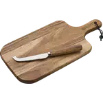 Ensemble planche à fromage et couteau Niagara Cutlery en acacia