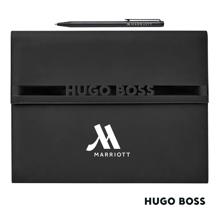 Hugo Boss Cloud A4 Folder and Stream Ballpoint Pen Set