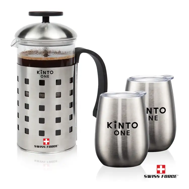 Ensemble presse à café 20 oz et gobelets Vivaldi de Swiss Force #2