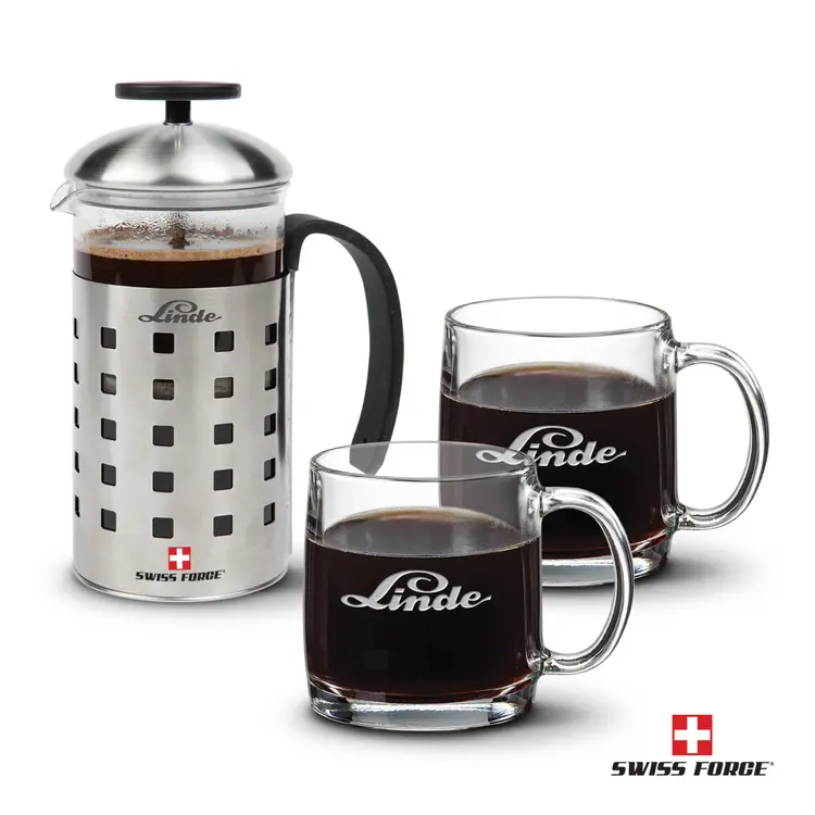 Ensemble cafetière à piston 20 oz et tasses Nordic de Swiss Force #2