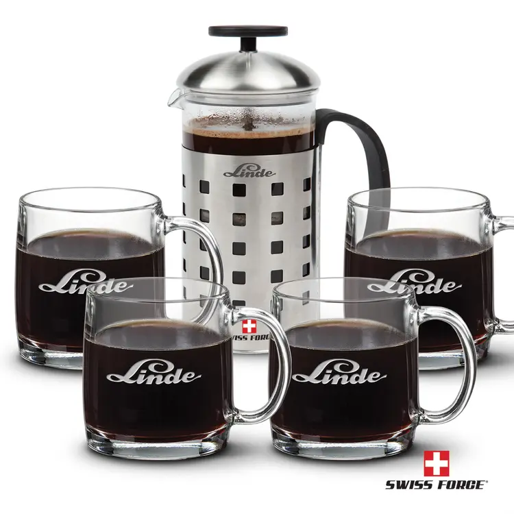 Ensemble cafetière à piston 20 oz et tasses Nordic de Swiss Force #3
