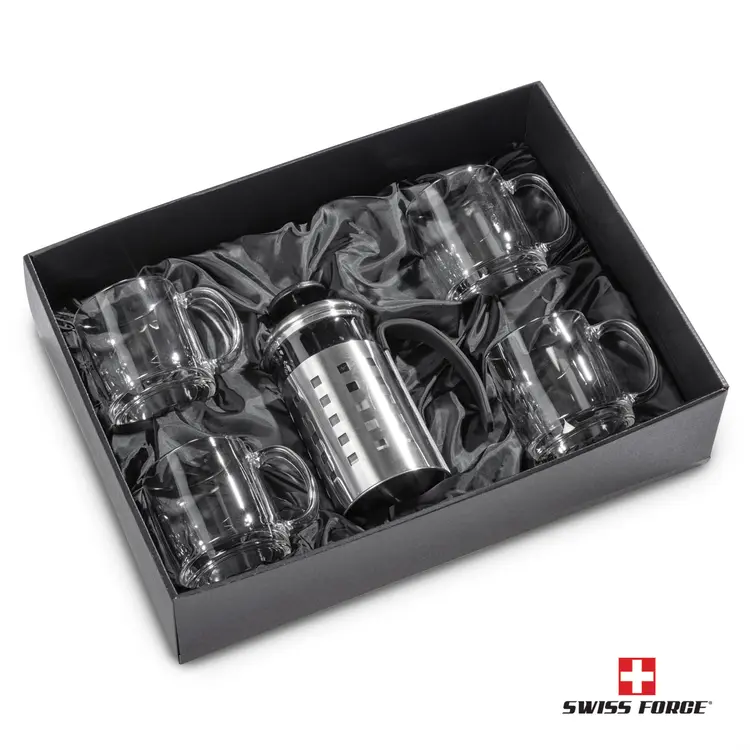 Ensemble cafetière à piston 20 oz et tasses Nordic de Swiss Force #5