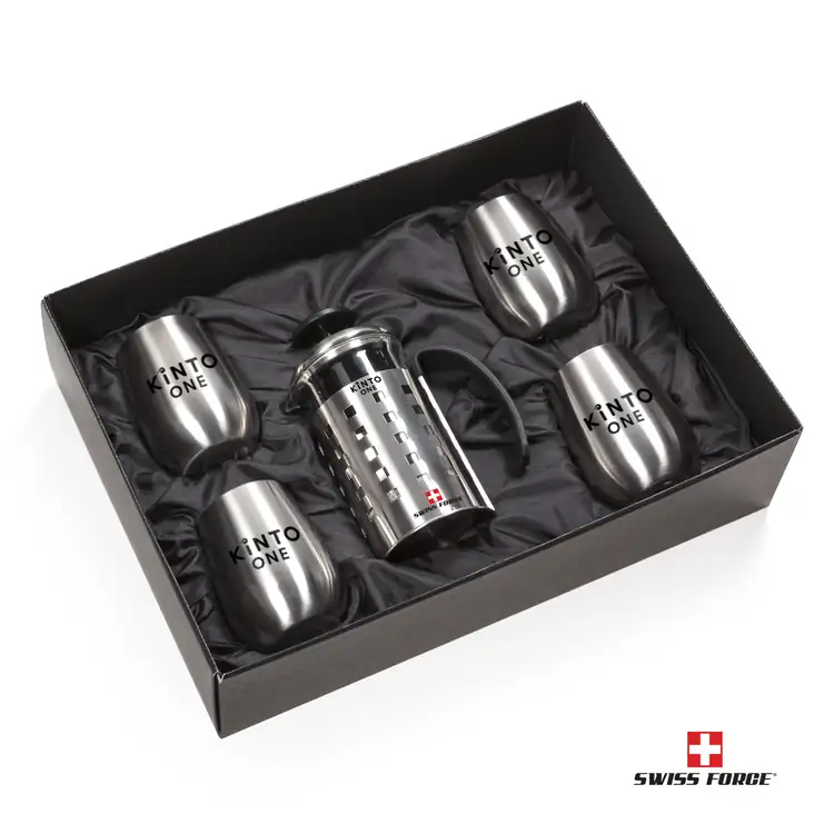 Swiss Force 20 oz Coffee Press and 4 Vivaldi Tumblers #2