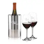 Ensemble refroidisseur de vin Catania et 2 verres à vin RIEDEL Oenologue