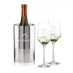 Ensemble refroidisseur de vin Catania et 2 verres à vin Tucson