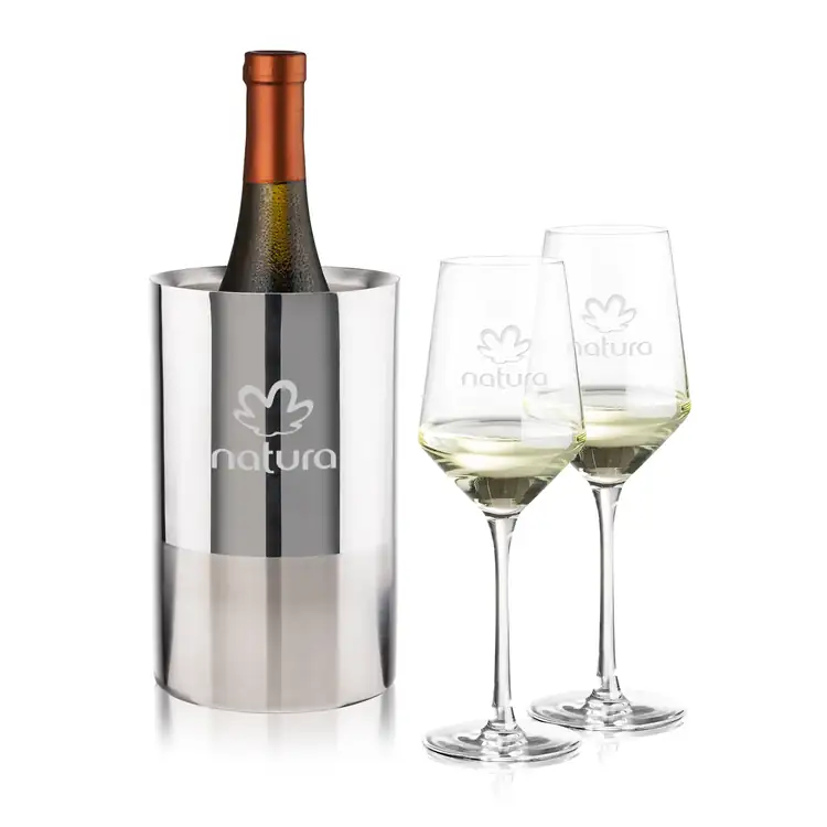 Catania Wine Cooler and 2 Tucson Wine Glass Set