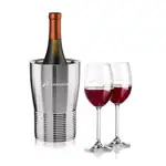 Genoa Wine Cooler and 2 Naples Wine Glass Set