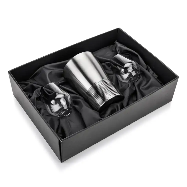 Genoa Wine Cooler and 2 Garland 13 oz Stemless Wine Glass Set #2