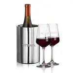 Ensemble refroidisseur de vin Jacobs et 2 verres à vin Cannes