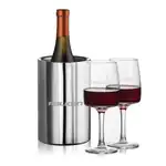 Ensemble refroidisseur de vin Jacobs et 2 verres à vin Cherwell