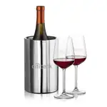 Ensemble refroidisseur de vin Jacobs et 2 verres à vin Elderwood
