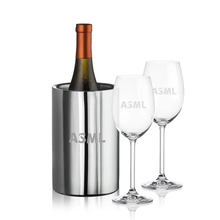Jacobs Wine Cooler and 2 Woodbridge Wine Glass Set