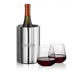 Ensemble refroidisseur de vin Jacobs et 2 verres à vin sans pied Cannes 13.5 oz