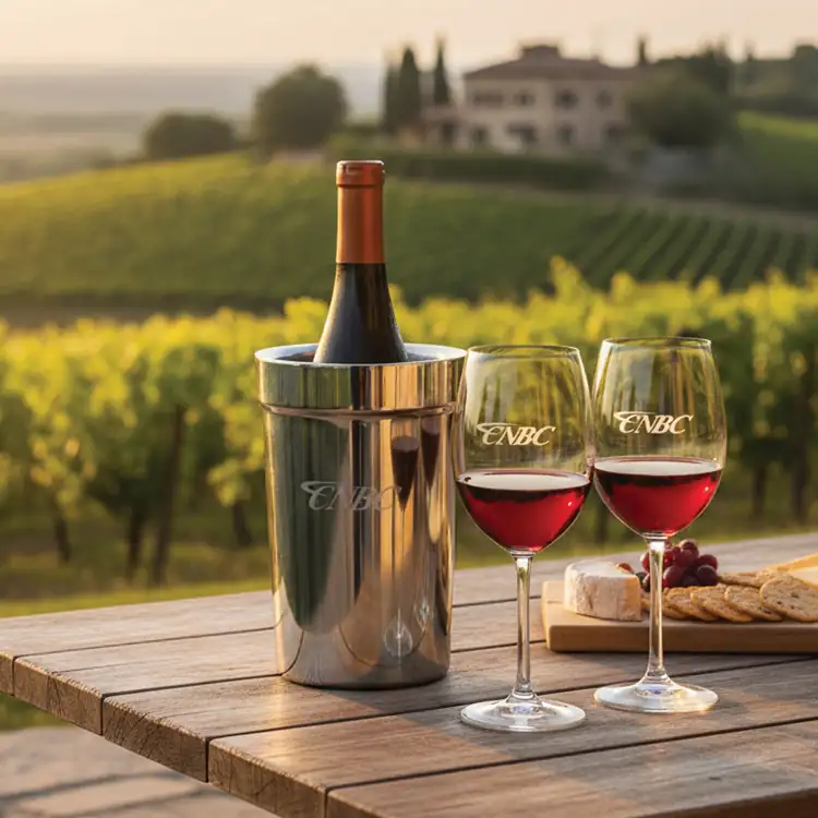 Milano Wine Cooler and 2 Coleford Wine Glass Set #3