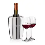 Pescara Wine Cooler and 2 Danforth Wine Glass Set