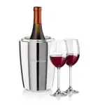 Ensemble refroidisseur de vin Pescara et 2 verres à vin Naples