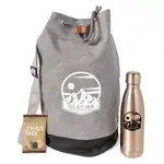 Sling Backpack, Bottle and Raisin Nut Gift Set