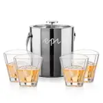 Ensemble seau à glace Catania et 4 verres Arrellano