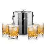 Ensemble seau à glace Catania et 4 verres Durham