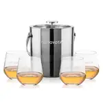Ensemble seau à glace Catania et 4 verres Garland