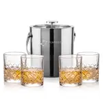 Ensemble seau à glace Catania et 4 verres Longford