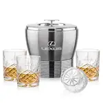 Ensemble seau à glace Genoa et 4 verres Brinkley