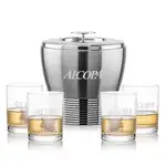 Ensemble seau à glace Genoa et 4 verres Monterey