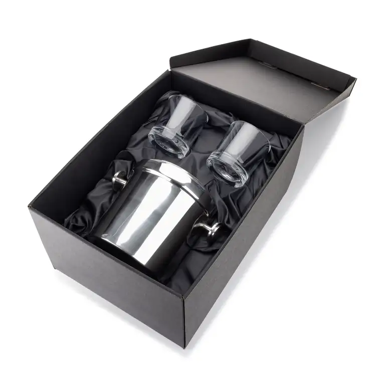 Milano Ice Bucket and 2 Sterling Glasses Set #2